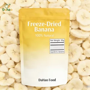 Freeze Dried Banana 30g Natural No Sugar Snack Freeze Drying Banana Slice Dry Fruits Snack OEM ODM Available