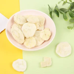 Freeze Dried Banana Slices Bulk Natural Sweet Crunchy FD Fruit Chips Healthy Snack with 18-Month Shelf Life