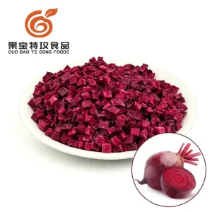 Freeze Dried Beetroot Dices No Added Sugar Vegan Sport Supplement Snack OEM Private Label Bulk