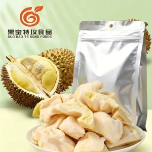 Freeze Dried Durian with White Chocolate Coating Crispy Durian Chunks Snack No Added Preservative