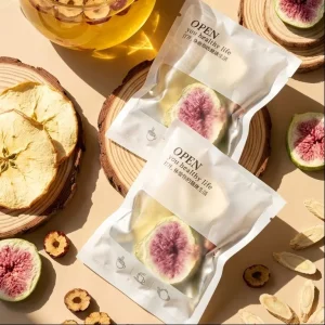 Freeze Dried Fig Apple Astragalus Root Herbal Tea Sachets Mixed Fruit Wellness Tea Caffeine Free 10 Bags Value Pack