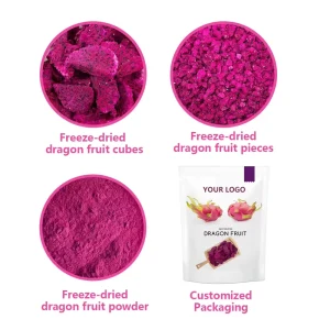 Freeze Dried Fruit Slices Dietary Supplement Freeze Dried Red Dragon Fruit