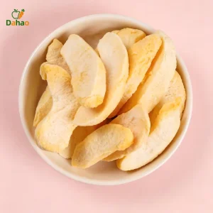 Freeze Dried Fruits Snacks Freeze Drying Yellow Peach Crispy Chip Preservative Free Freeze Dried Yellow Peach Slice