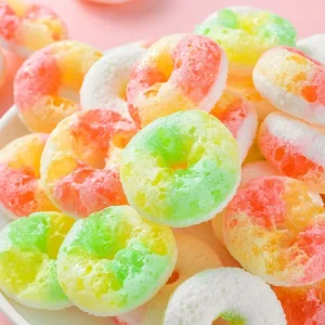 Freeze-Dried Fruity Puffed Candy Sweet Sugar Treat with Freshness Lock-In Packaged in Bag