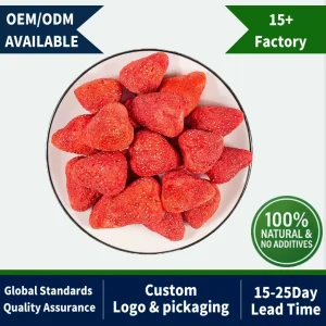 Freeze Dried Ingredients for Bakery Pure Natural FD Fruit for Baby Food BRC Audited Bulk Supplier Dried Fruit Strawberry