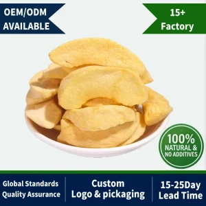 Freeze Dried Ingredients for Bakery Pure Natural FD Fruit for Baby Food Yellow Peach Dried Fruit BRC Audited Bulk Supplier