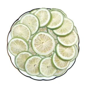 Freeze Dried Lemon Tea Slices Instant Lemon Drink Ingredient for Fruit Tea for Cocktail Garnish OEM
