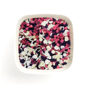 Freeze Dried Mixed Fruits Freeze Dried Strawberry Banana Mulberry Crisps with Sugar