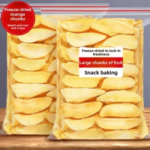 Freeze Dried Natural Sweet Mango Crisps Fruit Baked Snow Crisp Snacks Factory Commercial