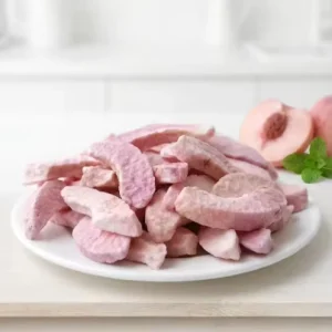 Freeze Dried Peach Slices Sweet Natural Water Preserved High Quality Healthy Fruit Snacks Bulk Export