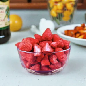 Freeze-Dried Strawberries Crunchy Taste Sweet Flavor Healthy Daily Food 2*3kg Box Packaging