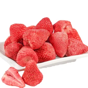 Freeze Dried Strawberries Healthy Bulk Snacks with Sweet Sour Taste Candied Fruit Healthy GMO Free Vacuum Pack
