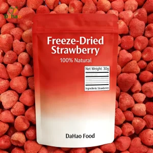 Freeze Dried Strawberry 30g Natural No Sugar Snack Freeze Drying Strawberries Whole Dried Fruits OEM ODM Available
