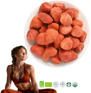Freeze Dried Strawberry Slices Bulk Factory Direct Natural Crunchy Fruit Snacks with Custom Packaging OEM
