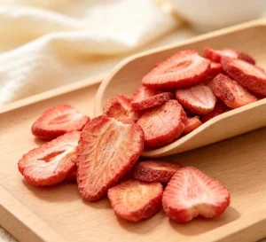 Freeze Dried Strawberry Slices Crispy No Additive Healthy Snack Bakery Raw Material OEM Private Label Factory Supply