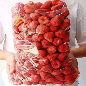 Freeze Dried Strawberry Tea Flavor Tea Custom Frozen Dry Whole Strawberry for Snack Cookie Cake Dried Fruits