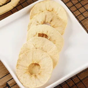 Freeze Dried Sweet Apple Slices in Stock No Fried Leisure Snacks with Skin Freeze Dried Fruit Snacks Sweet Taste