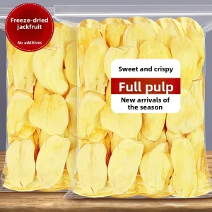 Freeze Dried Sweet Jackfruit Prill Chips Golden Yellow Crispy Snacks Bulk Non Fried Baking Ingredients 10kg