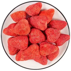 Freeze Dried strawberry granules in Bulk Bagged Fruit & Vegetable Snacks