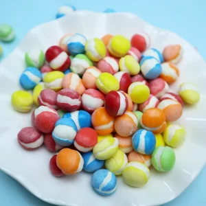 Freeze dried Bulk Fruity Rainbow Colorful Hard Candy Thin Crispy Sweet Snacks 1kg Special for Wedding