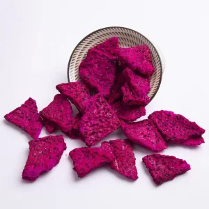 Freeze Dried Red Dragon Fruit Slices Dehydrated Non Drying Leisure Snacks Snow Crispy Baking Ingredients