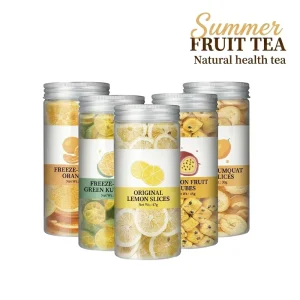 Freeze-dried Fruit Tea Canned Dried Passion Fruit Block Lemon Slice Kumquat Vitamin C Detox Tea for Resell