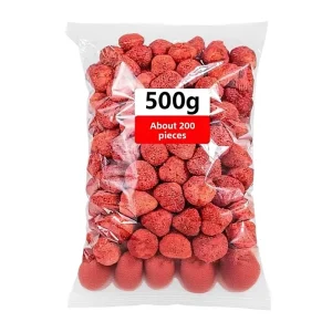 Freeze dried Strawberry Crisp Fruit Snacks 500g Bag Hard Texture Sweet Flavor High Quality Instant Snowflake Baking