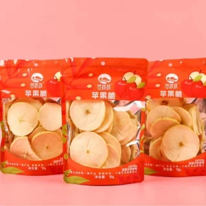 Freeze dried Sweet Apple Rings Tropical Fruit Snacks Vacuum packed Bulk Supply