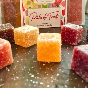 French Candy Fruit Jelly Candy Pate De Fruits Vegan Pectin Fruit Paste Candy Bulk Assorted Flavors Vegan Candy