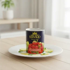 Fresh Sweet Strawberry Syrup Preserved in Cans Canned Fruit Bulk Pack Ready to Eat for Food Service & Export