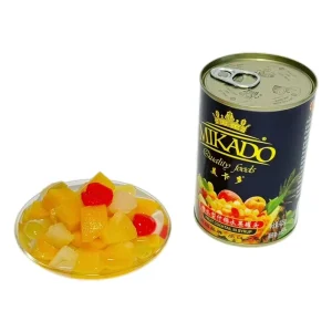 Fresh and High Quality Fruit Cocktail Jar Crafted From Tropical Fruits and Features Canned Fruits Soaked in Syrup