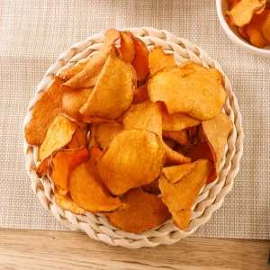 Fried Soft Snacks Custom Low Oil Flavor Sweet Potato Chips for Party