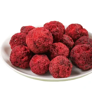 Frozen Dried Red Bayberry Whole Freeze Dried Fruit Flakes Snack No Pigments