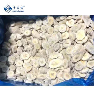 Frozen Fruits Top Quality BRC a Approved Sweet 5 7mm IQF Fresh Banana Slices Frozen Sliced Banana From China