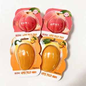 Fruit Flavor Gummy Candy 65% Juice Content Peeled Jelly Sweets Peelable Peach Lemon Original Flavor Peeling Candy