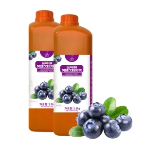 Fruit Juice Concentrate Syrup 2.5kg Blueberry Concentrated Fruit Juice for Bubble Fruit Milk Boba Ice Smoothie Tea