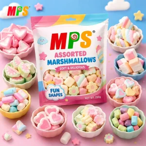 Fruit Marshmallows with BRC HACCP Certification and Xylose Sugar Snack Marshmallows Cotton Candy