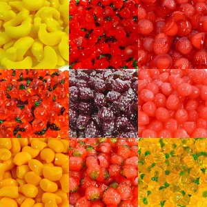 Fruit Peelable Gummy Candy Peelable Soft Chewy Fruity for Kids Snack Bulk Sweet