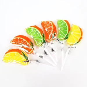 Fruit Shape Hard Candies OEM High Quality Fruity Lollipop Sweet