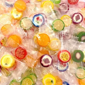 Fruit Slices Hard Candies Delicious Mixed Fruit Flavors Multicolour Hard Creativity Candies Sweet Snacks Bulk