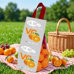 Fruit With Handles Packaged in Mesh Plastic Bags Multi Size Optional Plastic Mesh Carrier Bag Anti Scratch