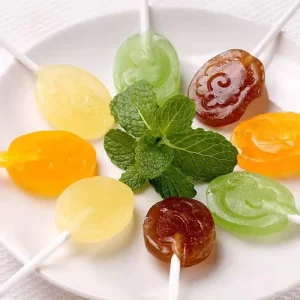 Fruity Cartoon Hard Lollipop Jar Pack 375g Multi Color Kids Confectionery Snack