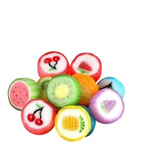 Fruity Flavor Fruit Slices Hard Candy Bulk 1 lb Bag Individually Wrapped Assortment (approx. 118 Pcs) Great Buffet Office Treat