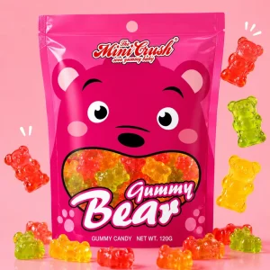 Fruity Multi Colored Gummy Candy Bears Popping Gummy Sweets Confectionery Bulk Bags