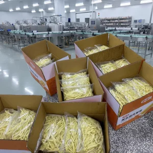 Fully Automatic Frozen French Fries Line Industrial Vegetable Fried Potato Chips Making Machine Customized Factory Snack Machine
