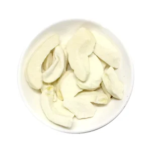 GMP 073 Crispy Green Foods Freeze Dried Peach Chips FD Dried Fruits Snack Sweet White Peach Slice