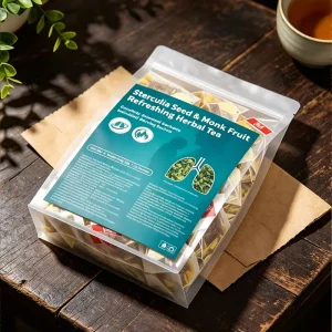 Gentle Dried Sterculia Seed Monk Fruit Tea Support Clear Breathing Hydrate Cool Body No Caffeine Throat Care Daily Tea
