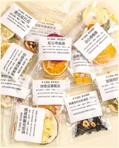 Gift Box Slimming Mixed Real Flavor Natural Herbal Dried Fruit Slice Sachet Lemon Orange Strawberry Slice Fruit Tea Pouch