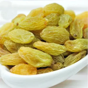 Good Prices Bulk Vacuum Pack AD Dried Water Preservation Sweet Chinese Green Raisins Newest Crop 10kg Snacks