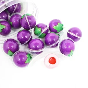 Grape Flavoured Ball Shaped Gummy Candy Delicious Fruit Taste Sweet Halal Soft Candy